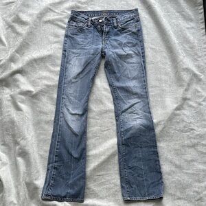 7 For All Mankind Women's Blue Flare Jeans